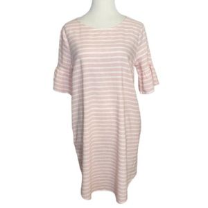 Love In Pink And White Midi Dress Size Large